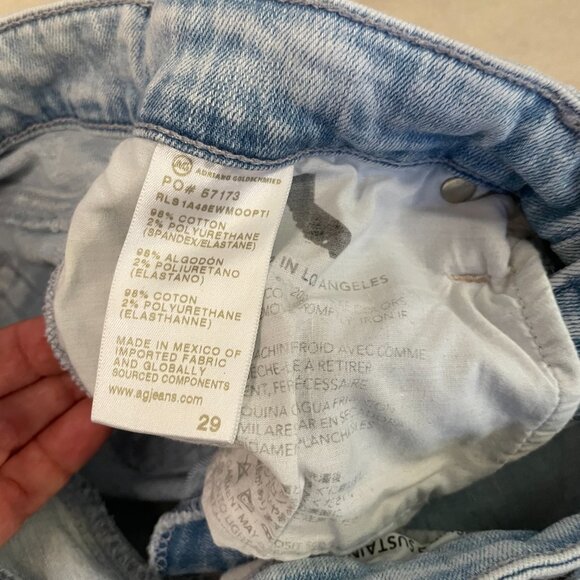 Adriano Goldschmied AG light wash raw hem jeans - Picture 4 of 7